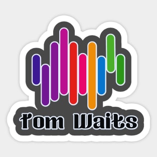 Tom Waits Music Design Sticker